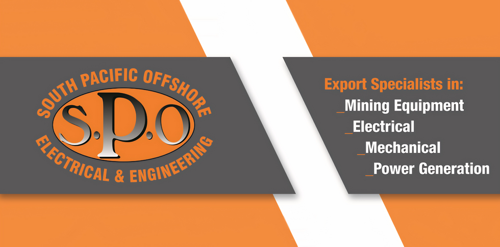 A digital banner graphic for South Pacific Offshore, featuring their 'S.P.O'