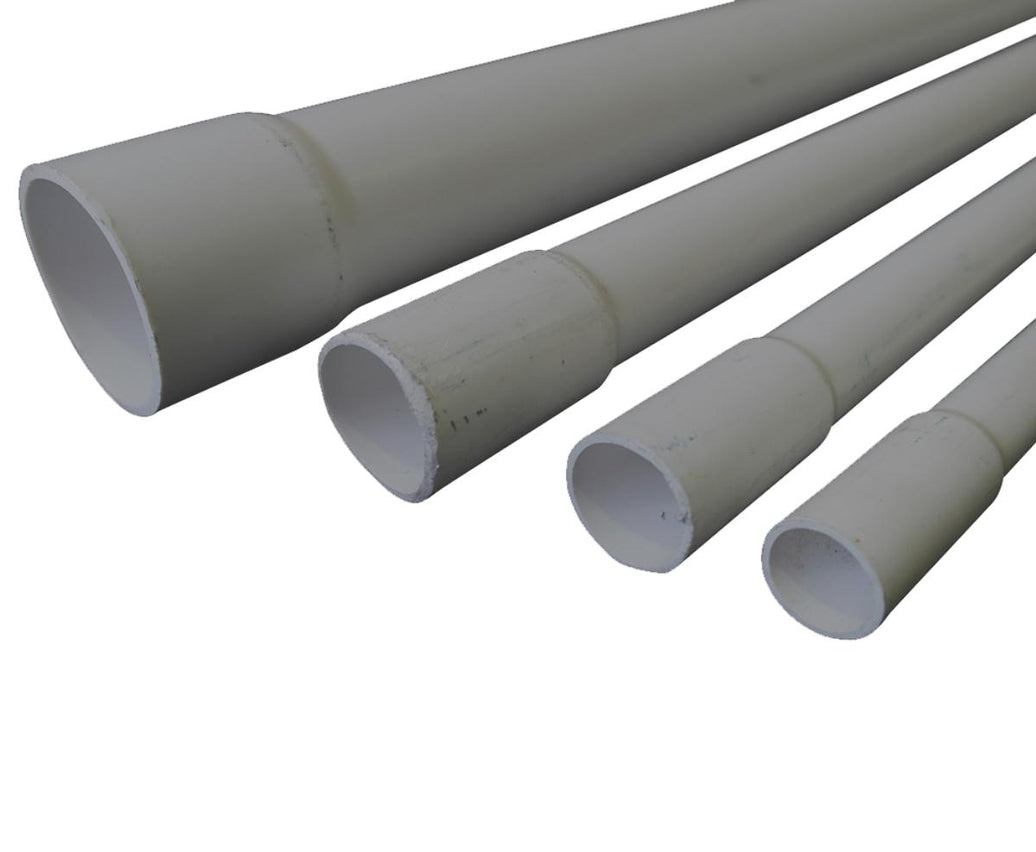 Conduit 100mm Medium Duty Rigid PVC Grey 100MD